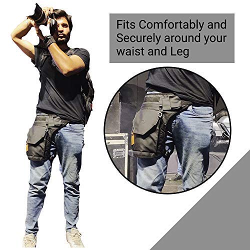 NOORA personalized Unisex Waist Bag| BLACK Leather Waist bag| Multipurpose Utility Cross Bag| Water Repellent|for Travel, Outdoor and Adventures| SK16