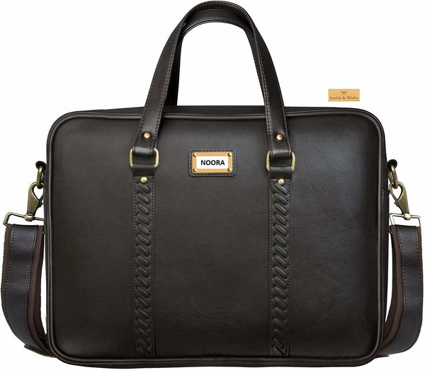 NOORA Men Genuine Leather Bag Laptop Handbag Business Shoulder Male Bag WA231