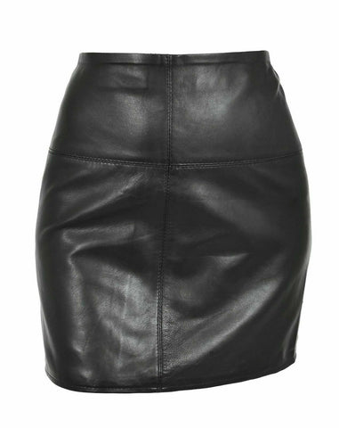 NOORA Hot Skirt Women Sexy Leather Pencil Bodycon High Waist Mini Dress WA491