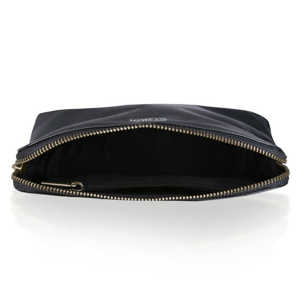 NOORA HANDMADE Genuine Leather BLACK UNISEX Travel Bags Сustom Pouch