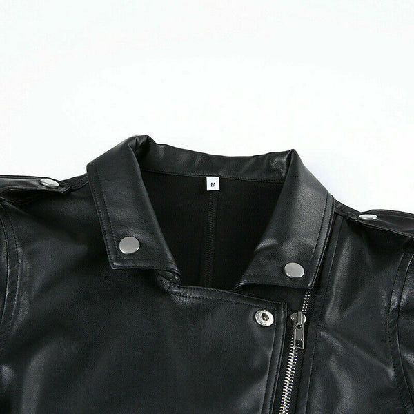 Noora Womens  Lambskin Leather Cropped Moto Slim Fit Bolero Biker Jacket SJ177