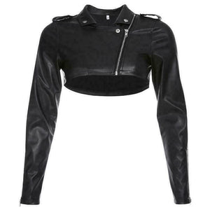 Noora Womens  Lambskin Leather Cropped Moto Slim Fit Bolero Biker Jacket SJ177