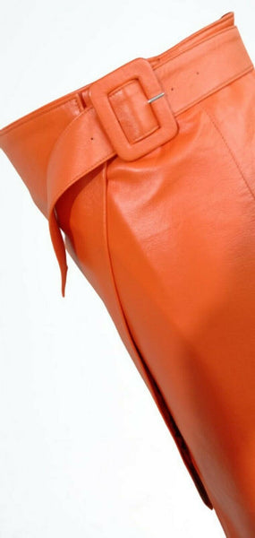 NOORA Leather skirt Women's Leather skirt Vintage skirt Genuine Leather SB465