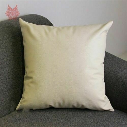 NOORA Soft Genuine SuedeLambskin Leather Pillow Cover White Cushion Cover QD651