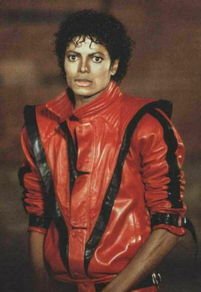 Noora Michael Jackson Thriller Red Classic Vintage Leather Jacket for Halloween