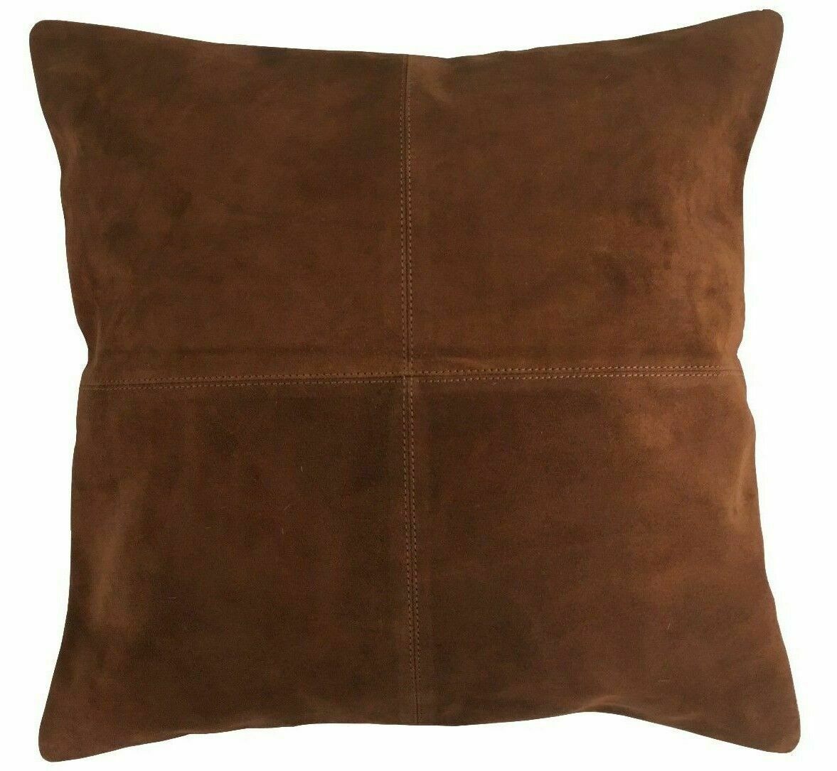 Noora Soft Genuine Suede Leather Pillow Cover Cushion Cover