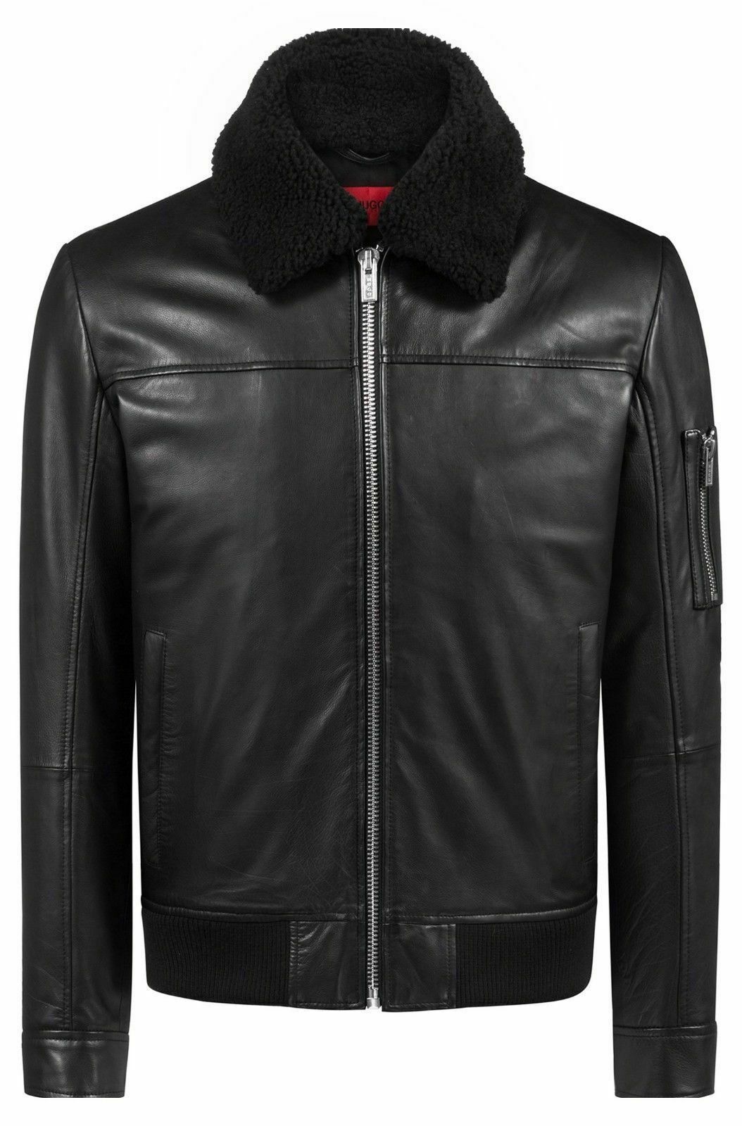 Noora MENS BIKER Lambskin CAFE RACER  REAL  LEATHER SLIM FIT JACKET NI-43
