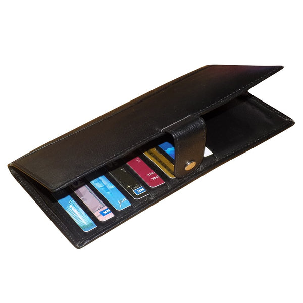 NOORA personalized Black wallet for Men's & Women's| Passport Holder| Documents Holder|Card Holder|Money Wallet- SK14
