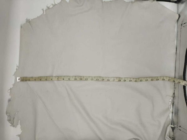 NOORA ICE WHITE off white Lambskin Lamb Sheep leather material for sewing hide skin skins hides 5+ SqFt WA81