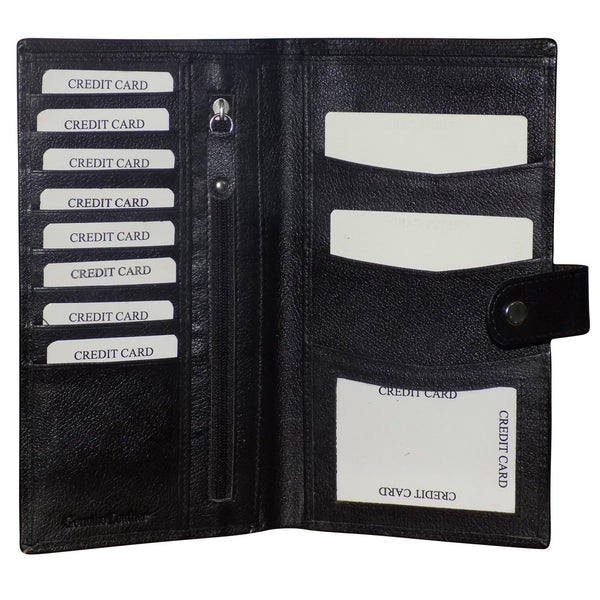 NOORA personalized Black wallet for Men's & Women's| Passport Holder| Documents Holder|Card Holder|Money Wallet- SK14