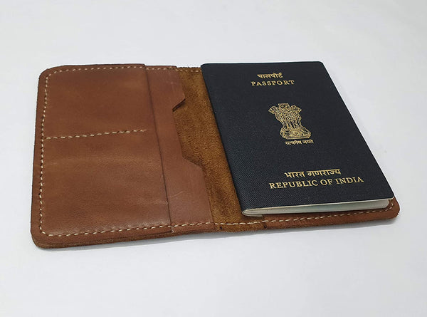 NOORA personalized wallet for men's Brown Wallet, Leather Passport Holder, Passport Wallet, Wanderlust Gift For men's -SK13