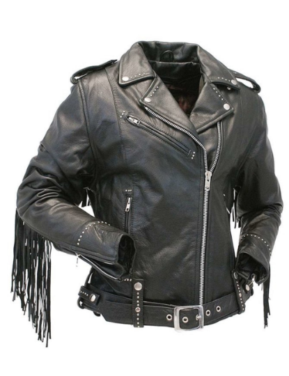 Men's Black Leather Biker Jacket | Noora International