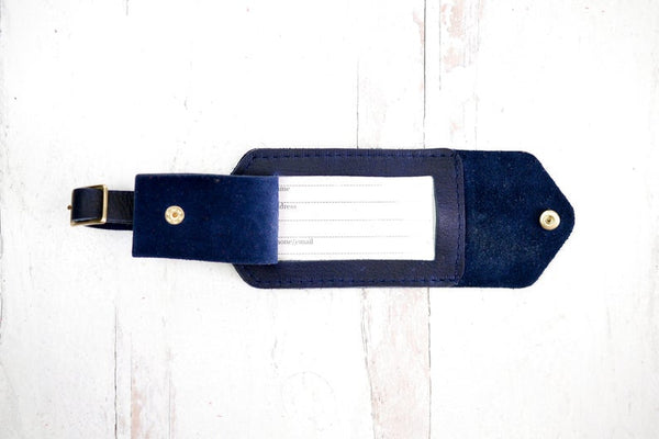 NOORA Leather Luggage Tag | Personalized Tag | Custom Monogram Suitcase Travel Tag | Gift for Her, Him, Boss | ST0157