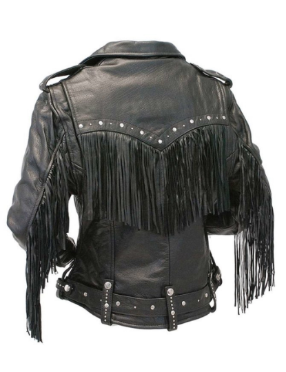 Men's Black Leather Biker Jacket | Noora International