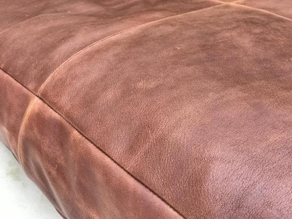 NOORA Customized Real Leather Seat Cushion Cover| Dining Cushion | Rectangular Floor Cushion Cover | ST0136