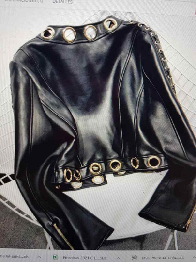 Noora New Women's Halloween Trendy Jacket Black Biker Lambskin Leather Jacket with Eyelets  UN08