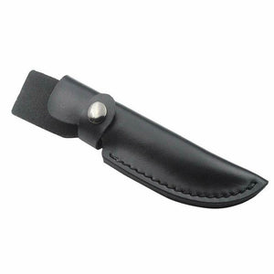 NOORA Black Leather Knife Cover ,CraftTool,Custom Fit Saya Case, Perfect Fit ,Professional Full Grain Leather Cover, knife bag SJ407