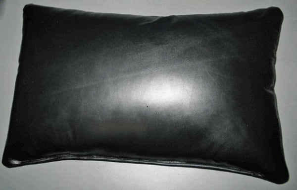 NOORA Lambskin Leather Cushion Cover, Decorative Leather Throw Pillow Cases, Cover for Couch Rectangular Home Decor Housewarming Gift - BLACK , SJ7