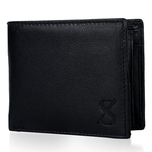 Stylish Men's Black Leather Wallet