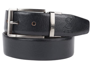 Stylish Men's Black Leather Belt