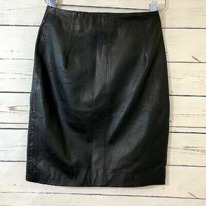 NOORA The Limited Women's Pencil Skirt Black Suede Leather Black Split Skirt Lambskin Leather Skirt WA106
