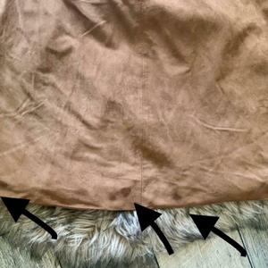 NOORA Women Vintage Suede Leather Mini Skirt, Brown Riley Fringed SUEDE Leather Cowgirl Mini SKIRT, Brown Short Skirt, Fringed Skirt, SJ149