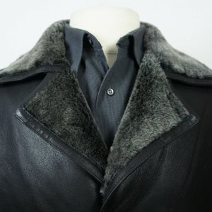 NOORA NEW Casual Overcoat Men Real 100% Genuine Shearling Leather Sheepskin Coat Jacket Trench SB120