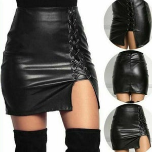 NOORA Handmade Women Black Leather skirt, Leather Outfit, Full Leather skirt, Suede Leather Skirt Lamb Skin Leather Mini Skirt WA108 SP100