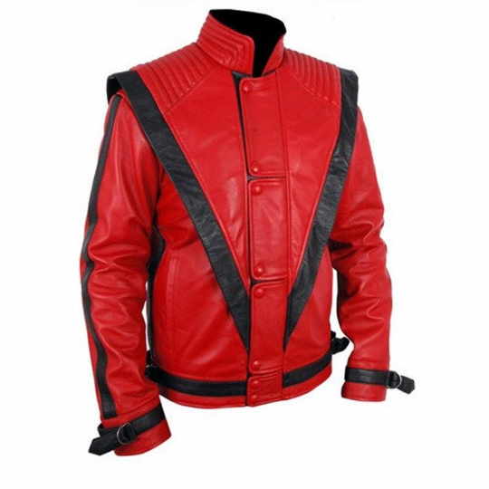 NOORA Mens Lambskin Colour Block Leather Quilted Jacket , Men's Red & Black Belted Biker Jacket | ST046