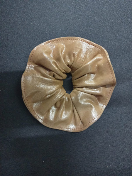 Noora Soft Leather Hair Scrunchies for Women Elastic Hair Bands with Solid Color Classy Black Ponytail Holders for Thick Hair Strong Hair Tie