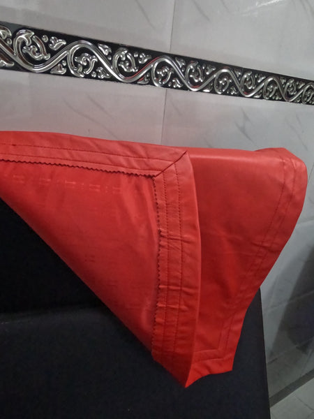 Noora Lambskin Leather Headrest Cover, Furniture Protector, Loveseat Theatre Seat Cover, Leather Recliner  Slipcover - Red SN035