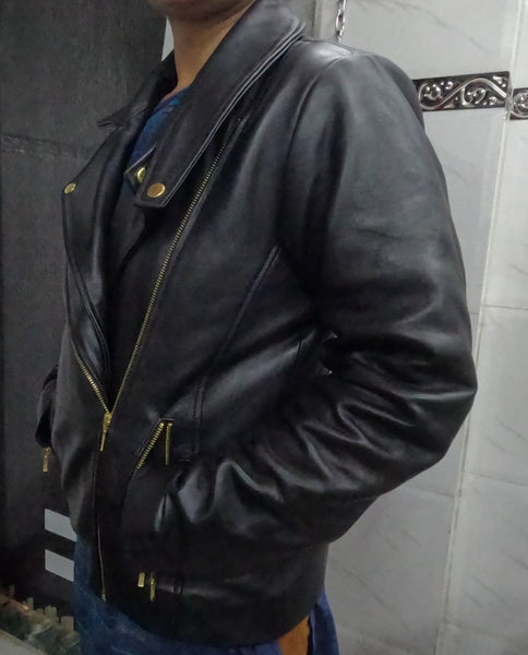 Noora Women's Lambskin Black Leather Jacket, Biker Motorcycle Leather Jacket, Western Party Wear Leather Jacket