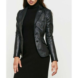 Women's Leather Blazer For Office | Noora International