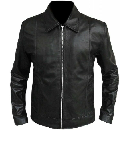 Noora New Men's Black Lambskin Leather Biker Jacket With YKK Zipper Racer Rider Black Leather Jacket SU0146