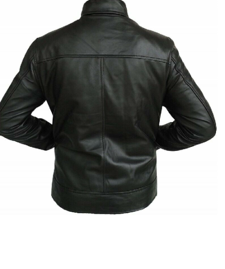 Noora New Men's Black Lambskin Leather Biker Jacket With YKK Zipper Racer Rider Black Leather Jacket SU0146