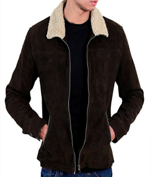 Dark Brown Suede Jacket | Tan Leather Jacket | Noora International