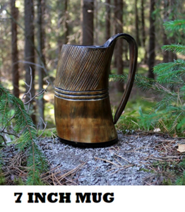 Noora Handcrafted Horn Mug, Personalized, Viking Drinking Horn Mug, Beer Mug, Multi Color Horn Mug Gifts For Men & Women SU098