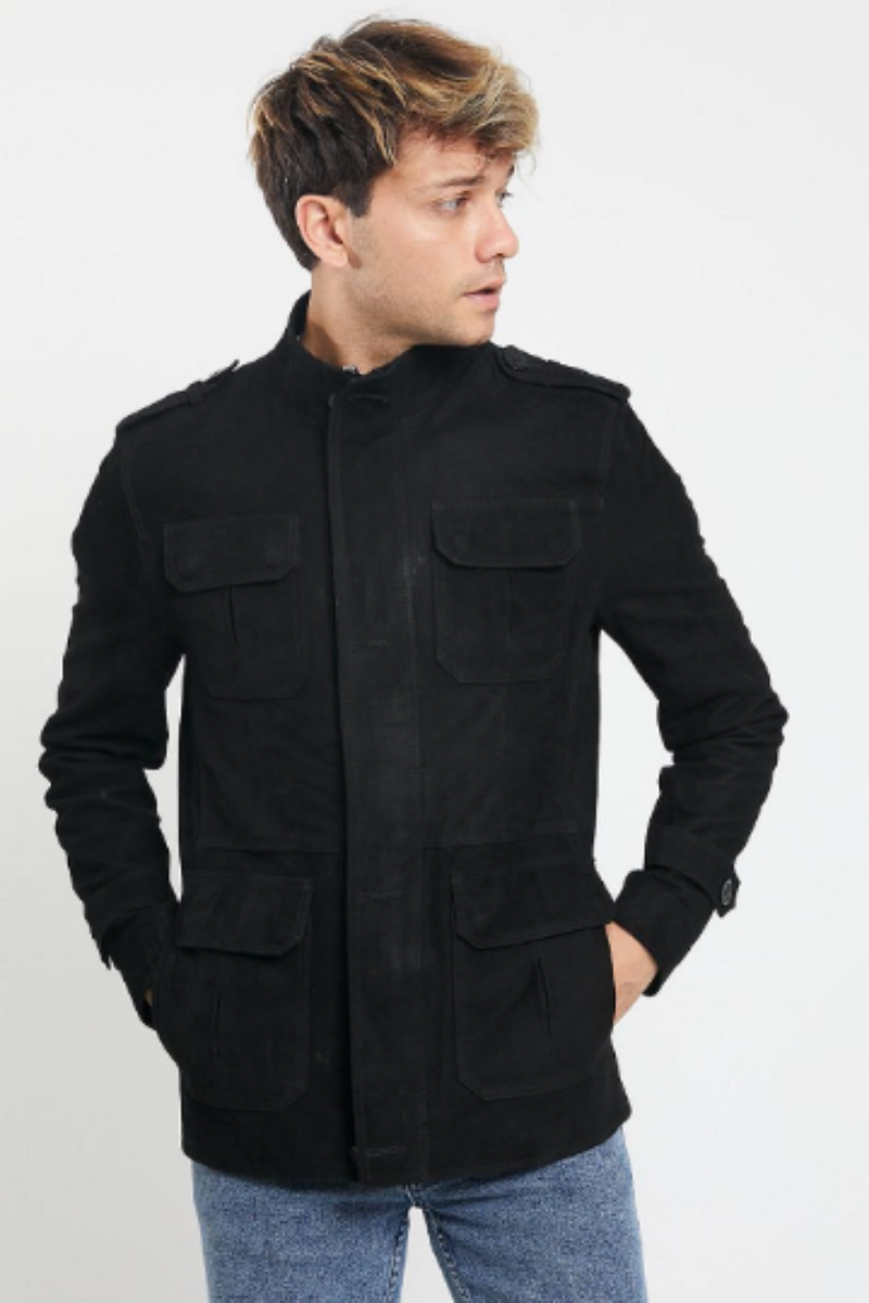 Black Safari Jacket | Men's Safari Jacket | Noora International