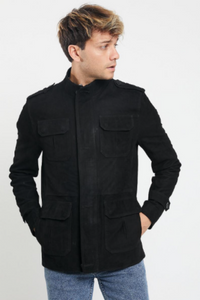 Black Safari Jacket | Men's Safari Jacket | Noora International