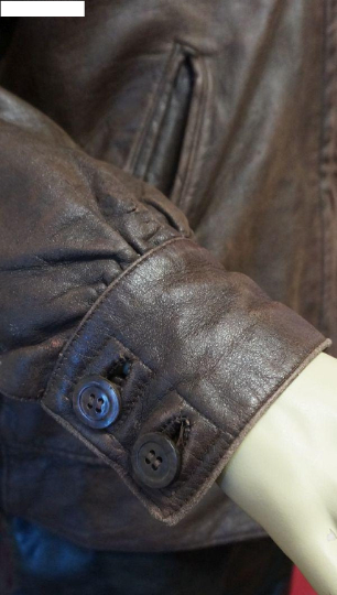 Noora Mens Dark Brown Café Racer Leather Jacket With  Branded YKK Zipper Closure | Biker Leather Jacket
