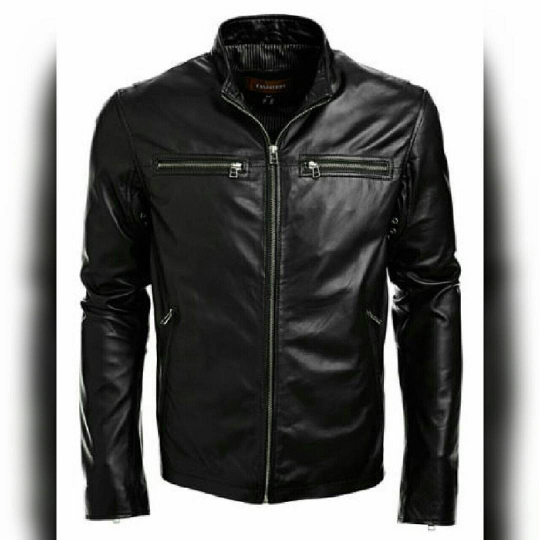 Noora Men's Authentic Lambskin Leather Jacket Slim Fit Outerwear Soft Premium Black Leather Jacket With Zipper Pocket YK95