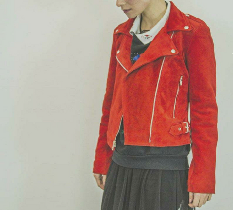 Girls Red Fringe Jacket | Red Fringe Jacket | Noora International