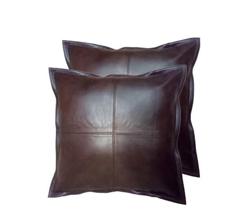 Noora Lambskin Leather Cushion Covers, Soft Pillow Case, Housewarming Gift Pillow, Living Decor, Home Decor, Throw Case Cover YK75