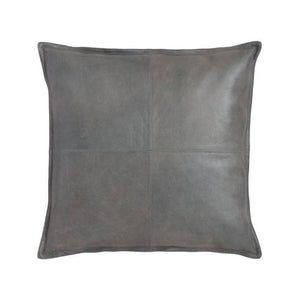 NOORA 100% Lambskin Leather pillow cover Square Pillow, Housewarming, Living Decor Gray Pillow Cover YK12