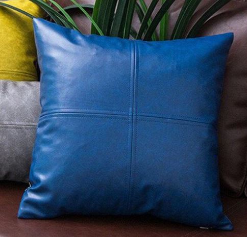 NOORA 100% Lambskin Leather pillow cover Square Pillow, Housewarming, Home & Decor, Living Decor Pillow Cover YK77