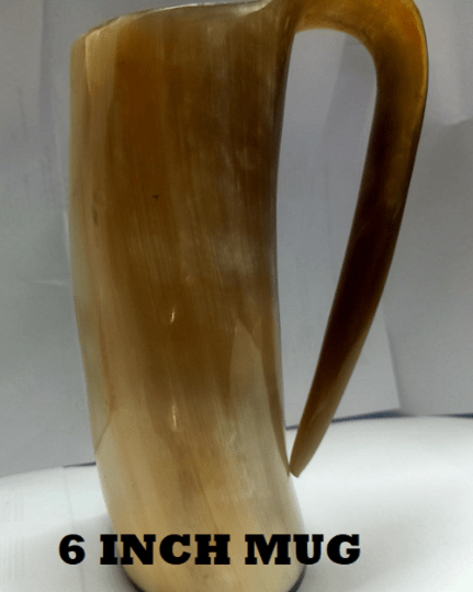 Handcrafted Horn Mug, Personalized Viking Drinking Horn Mug, Beer Mug Best Gift For Men & Women, Tankard Cup YK09 - Noora International
