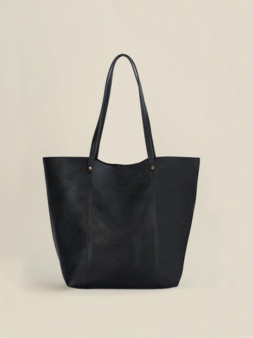 Women Black Design Leather Handbag