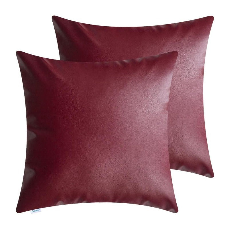 Noora Burgundy Color Pillow Cover | Handmade Pillow Cover ,Home Design Cushion Cover, square Home Décor SU0151