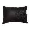 NOORA Leather Pillow Cover, Cushion Pillow Cover, Living Décor, Home Décor, Quilted Cover ,Throw Case Cover Black SU0164