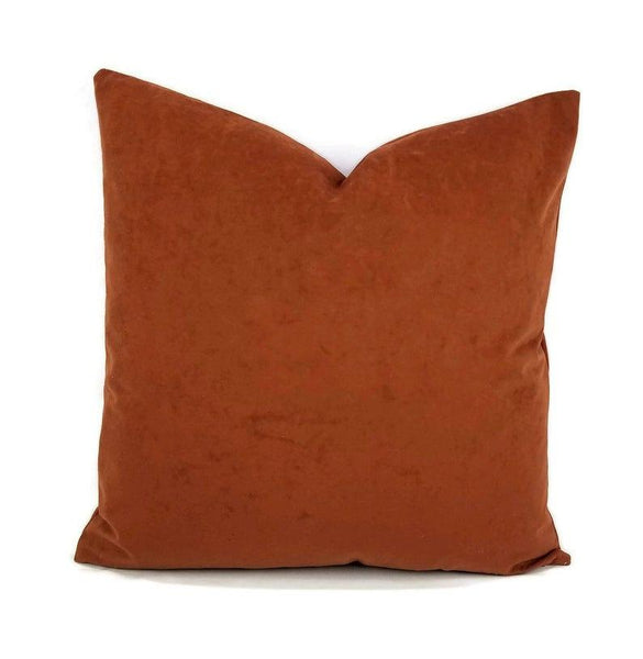 NOORA 100% Real Brown Suede Leather pillow cover, Home Decor Square Soft Pillow Cover YK108